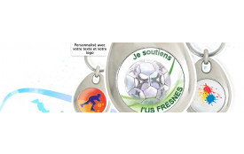 Porte clés métal jeton